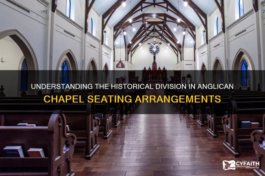 why are anglican chapels split into 2 sections