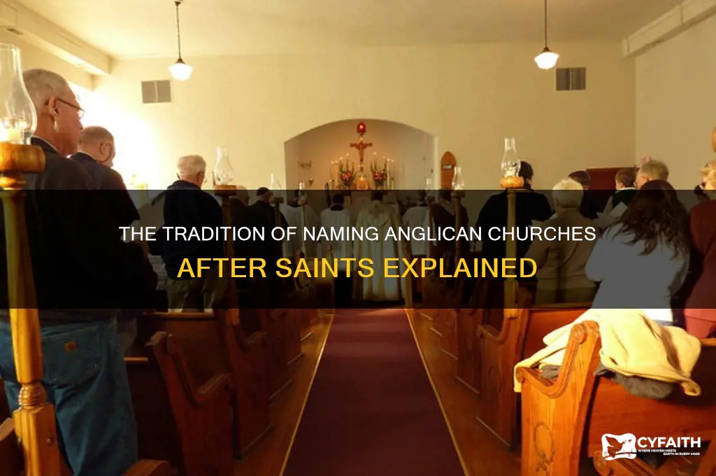 why are anglican churches named after saints
