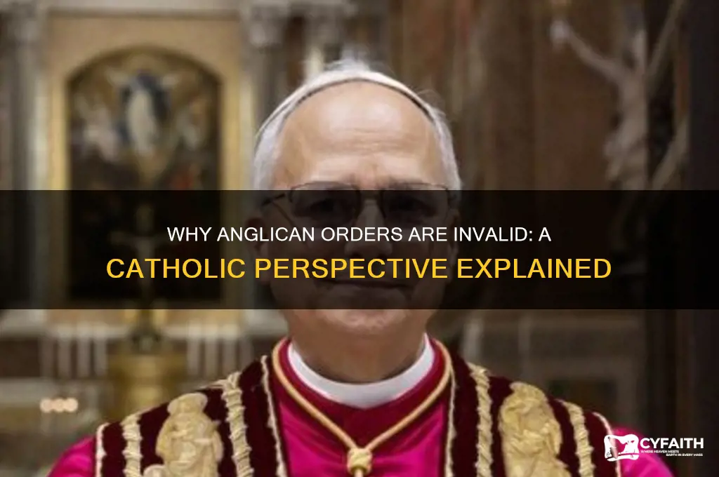 why are anglican orders invalid