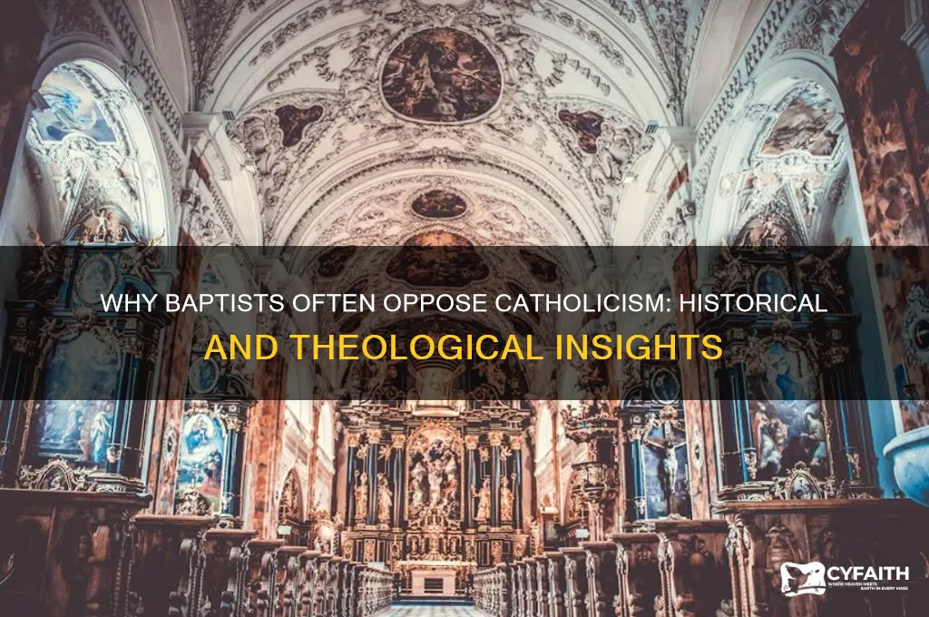 why are baptists so anti catholic