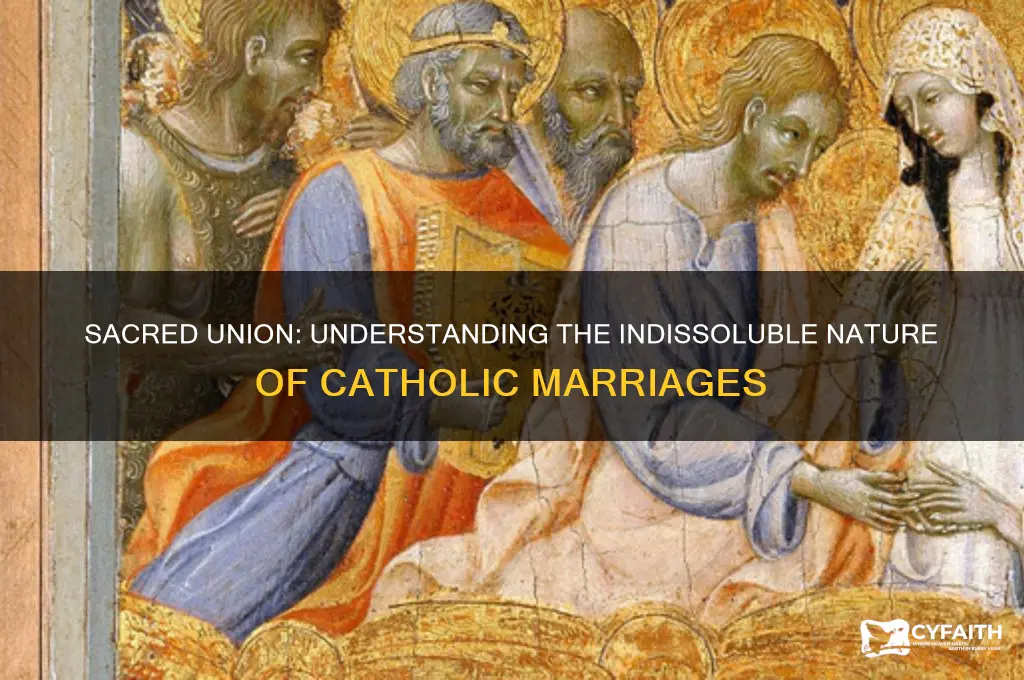 why are catholic marriages indissoluble