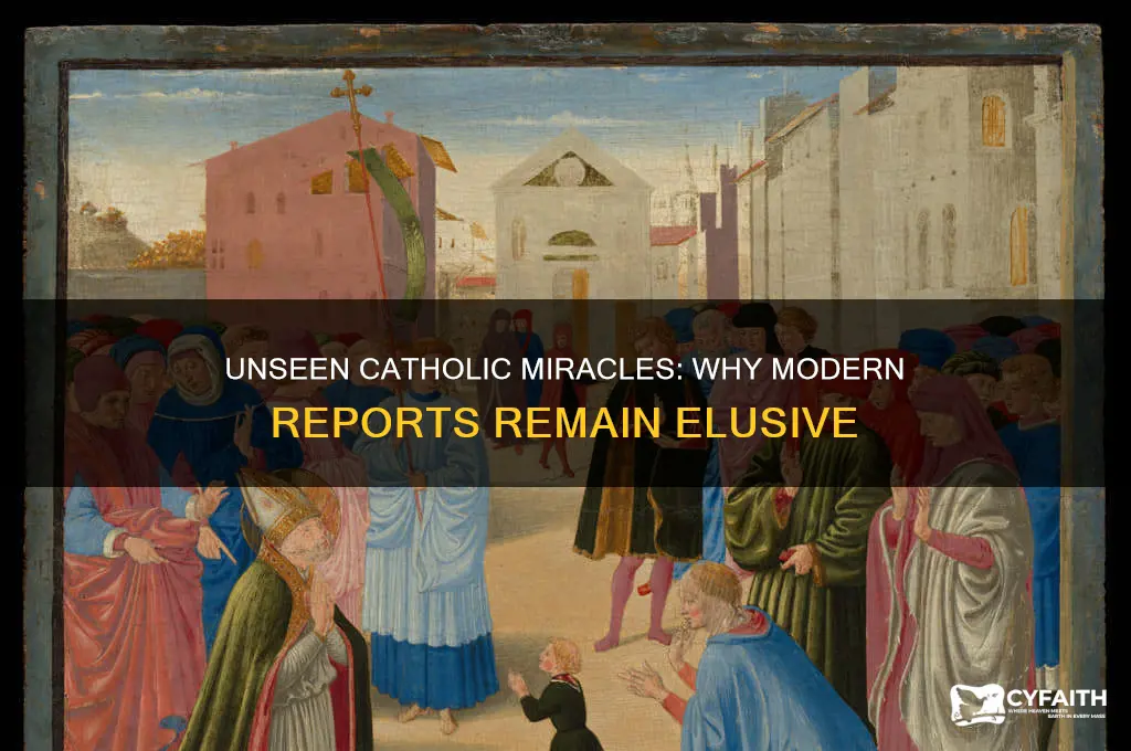 why are catholic miracles not reported