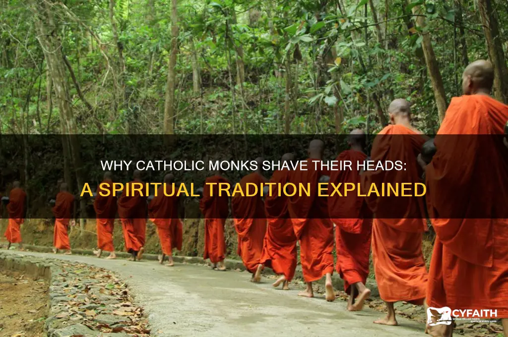 why are catholic monks bald