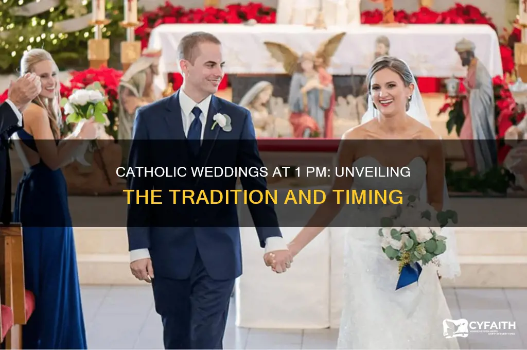 why are catholic weddings always at 1