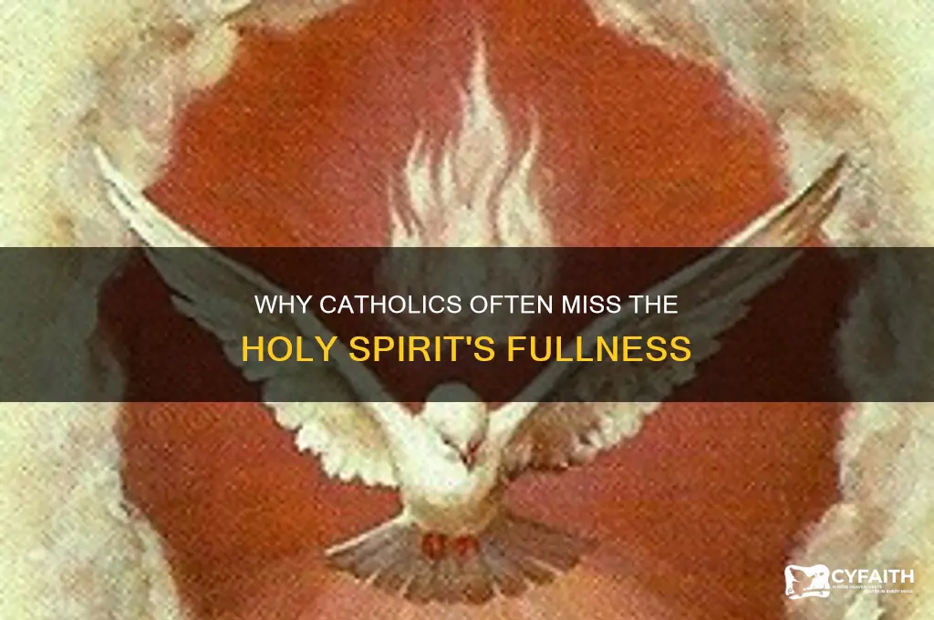 why are catholics not filled with the holy spirit