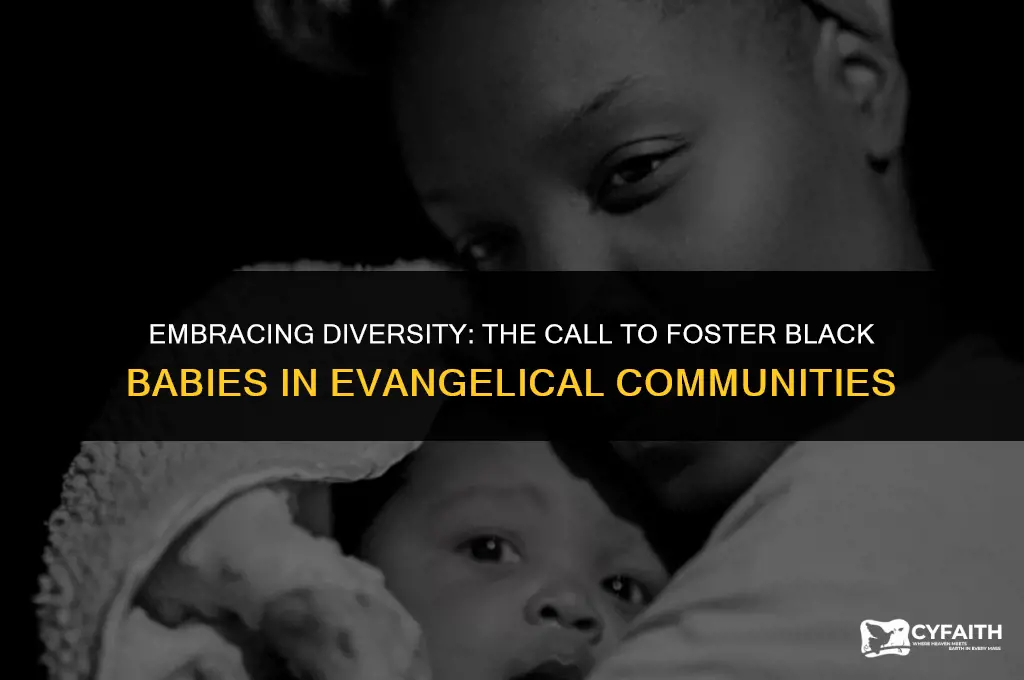 why are evangelical christians called to only foster black babies
