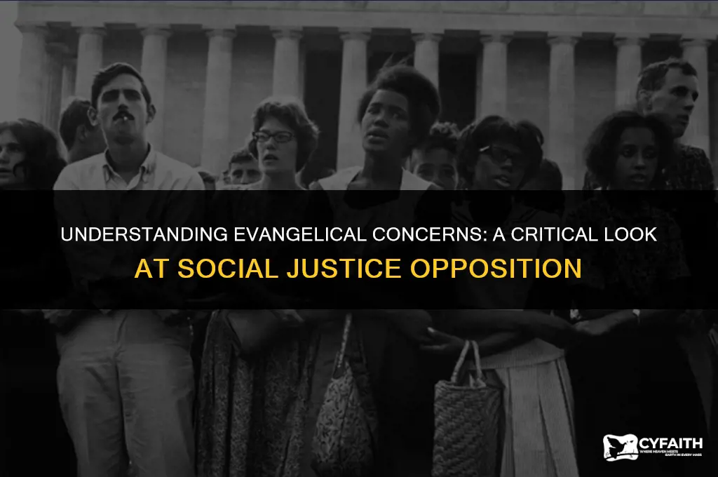 why are evangelicals against the social justice movement