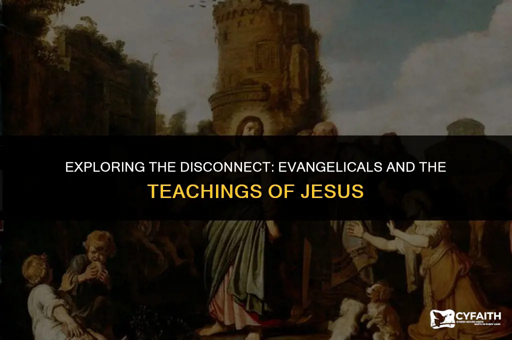 why are evangelicals so different from jesus