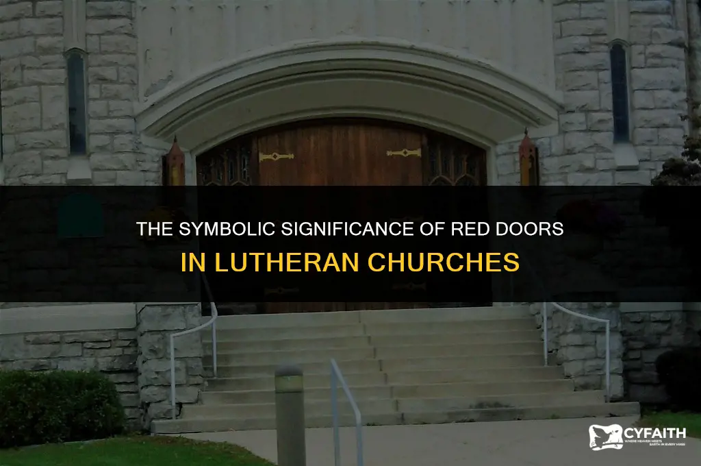 why are lutheran church doors red