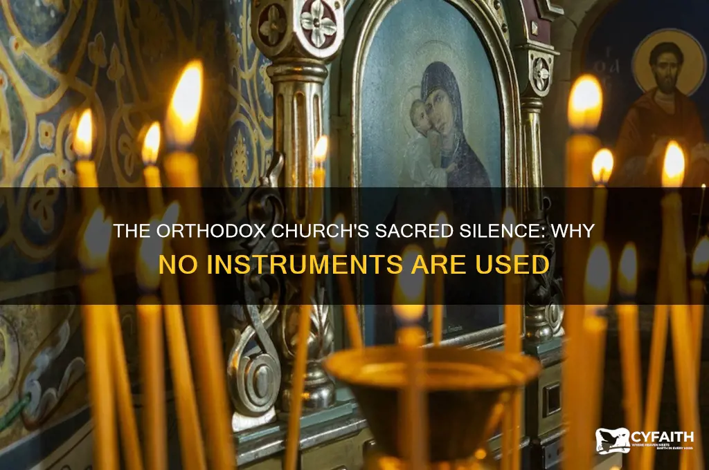 why are no instruments used in the orthodox church