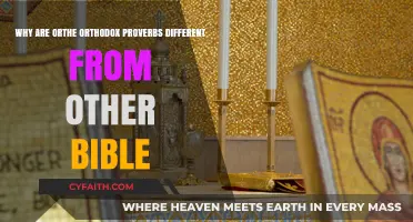 Distinct Wisdom: Orthodox Proverbs vs. Other Biblical Teachings Explained
