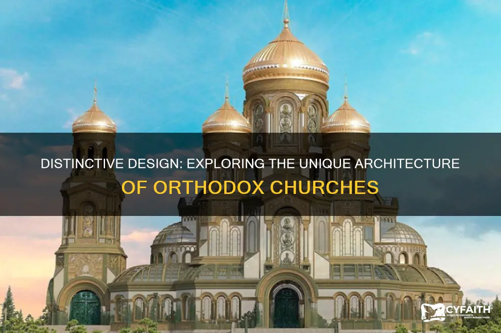 why are orthodox churches designed differently
