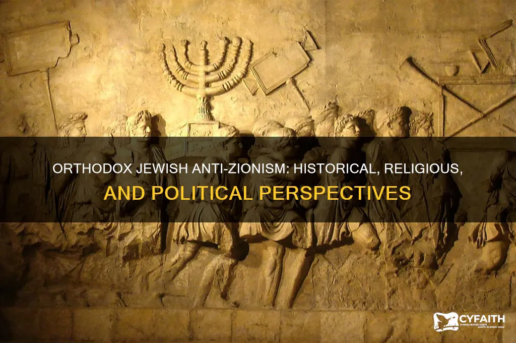 why are orthodox jews antizionist