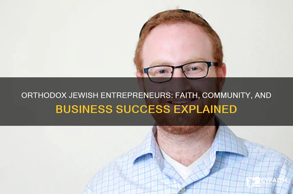 why are orthodox jews business owners
