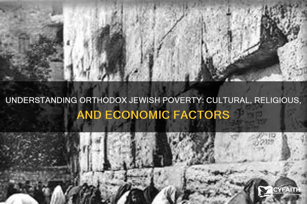 why are orthodox jews poor