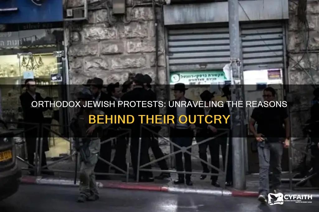 why are orthodox jews protesting