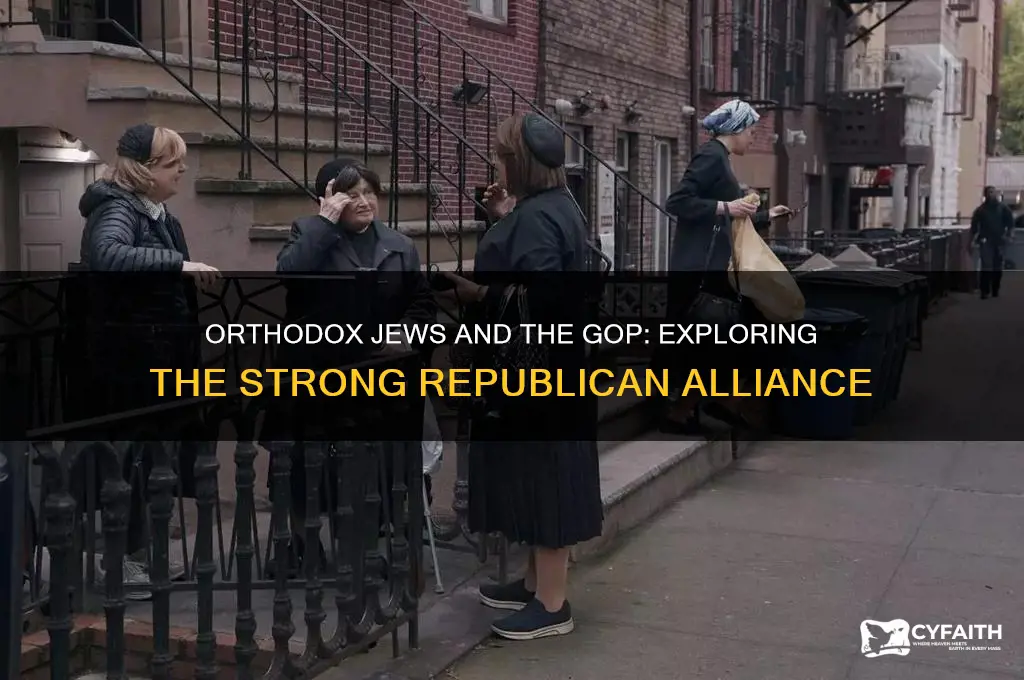 why are orthodox jews republican