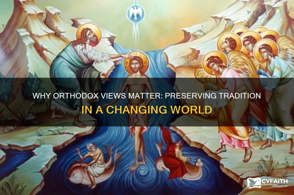 why are orthodox views important