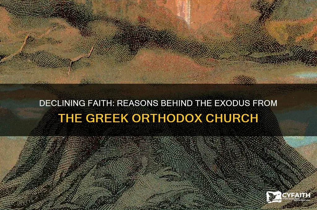 why are people leaving the greek orthodox church