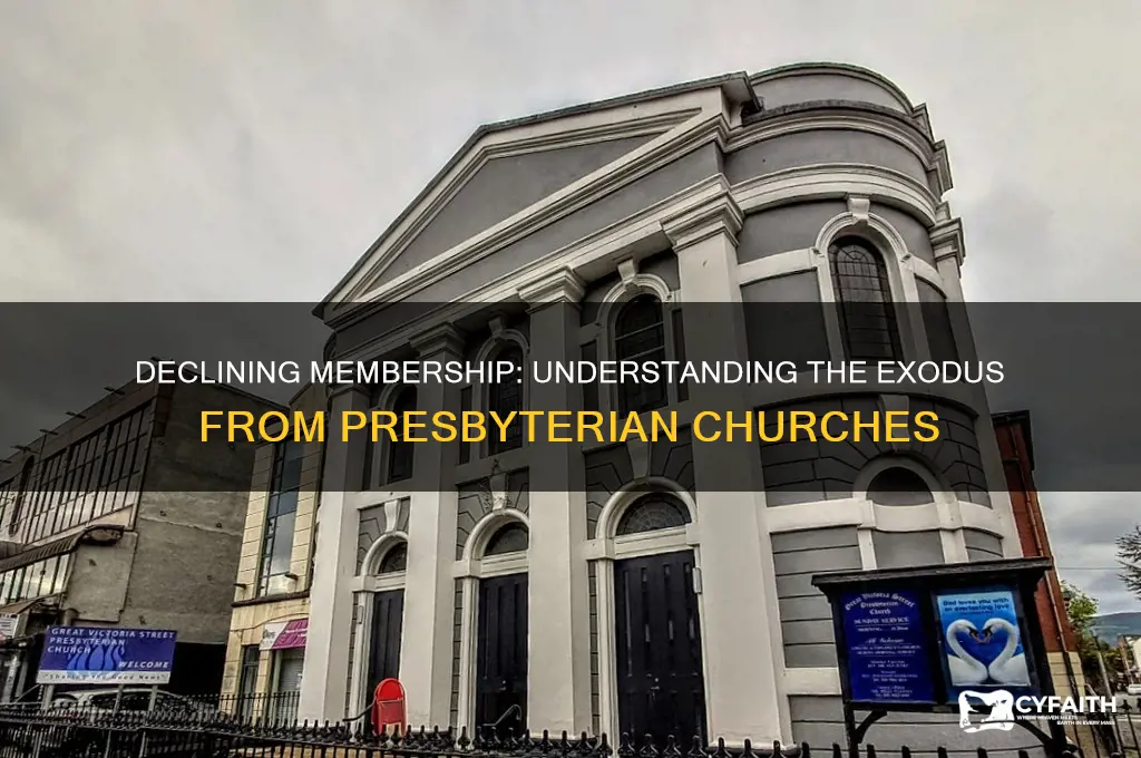 why are people leaving the presbyterian church