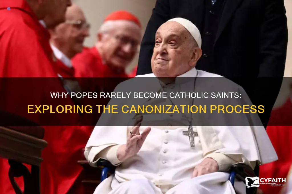 why are popes seldom canonized catholic