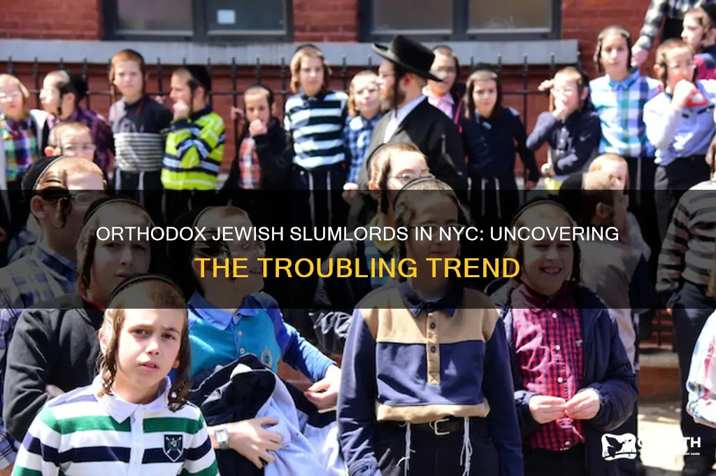 why are so many nyc slumlords orthodox jews