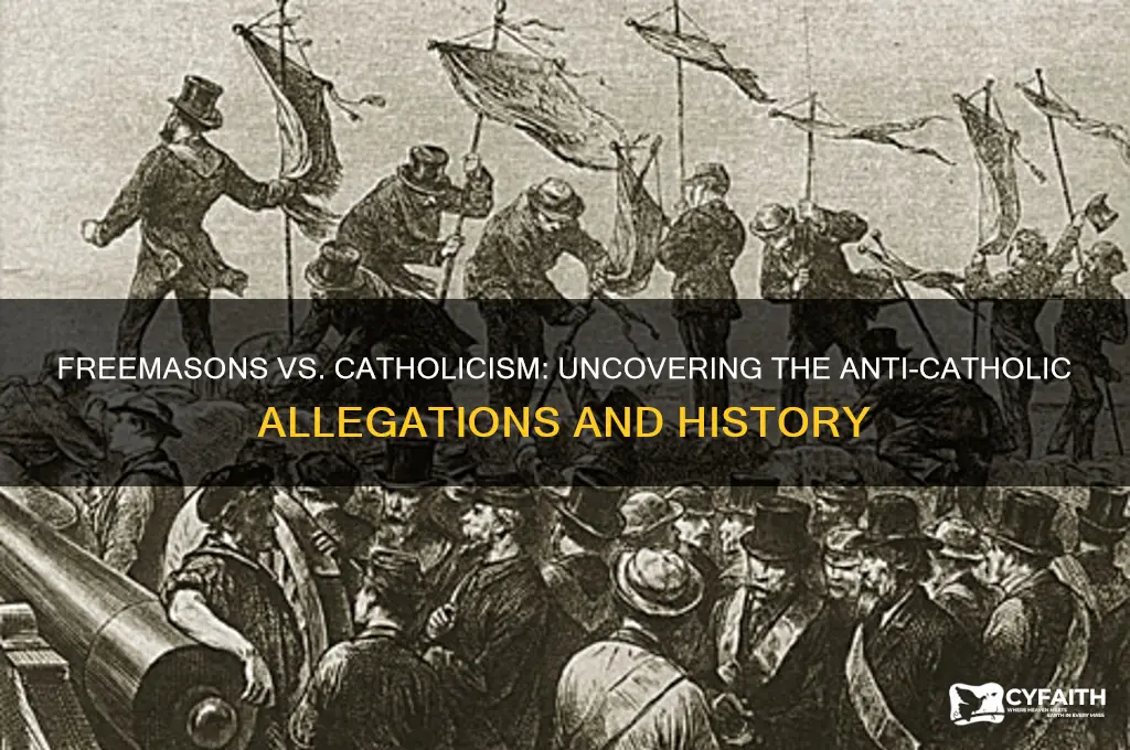 why are the freemasons an anti-catholic organization
