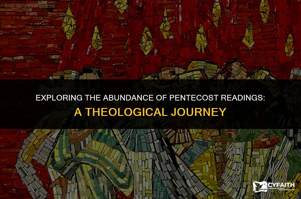 why are there so many options for readings on pentecost