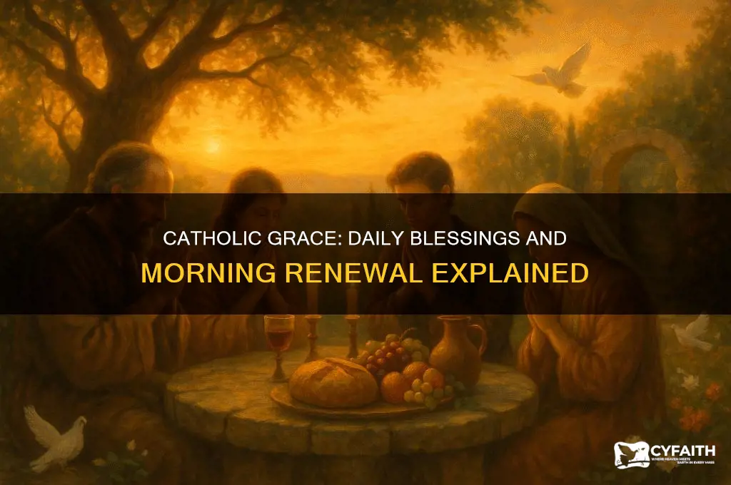 why are we blessed with grace every morning catholic