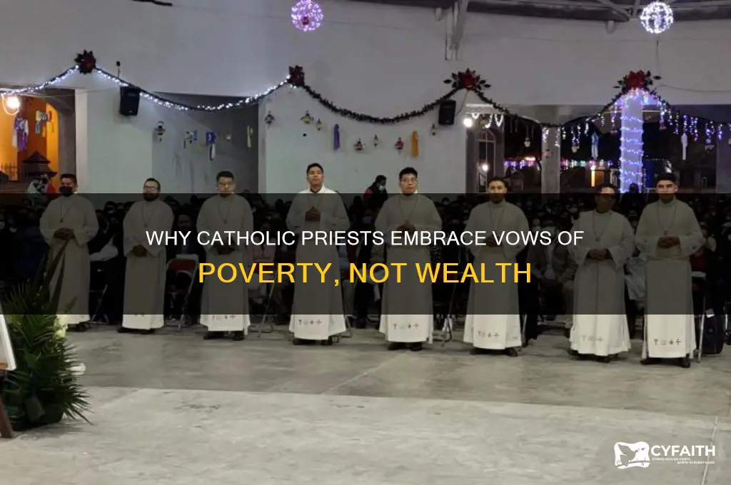 why arent catholic preists rich