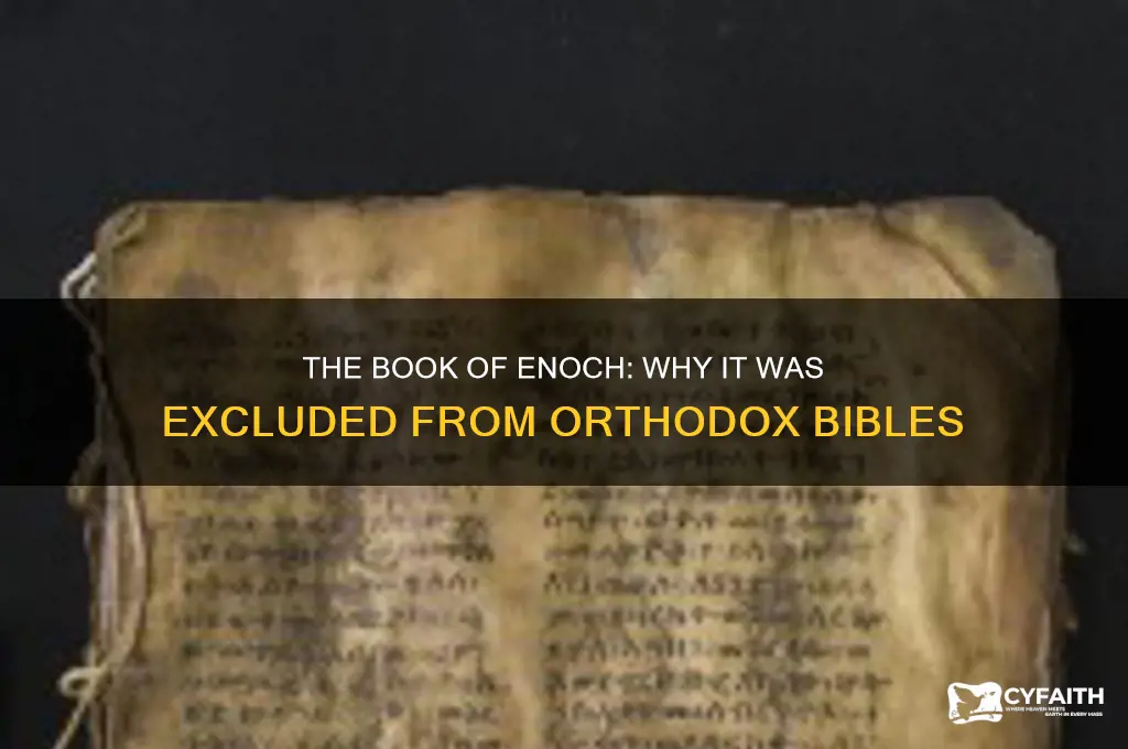 why book of enoch was removed from the orthodox bible