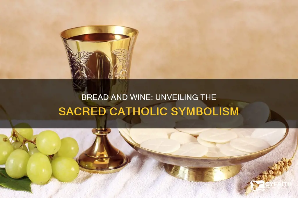 why bread and wine symbol catholic
