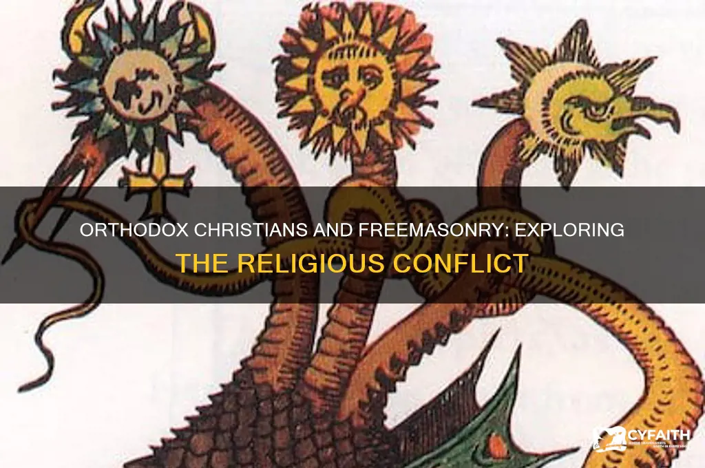 why can orthodox not be masons