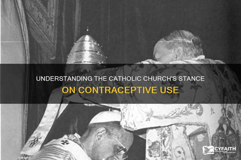 why cant catholics use contraceptives