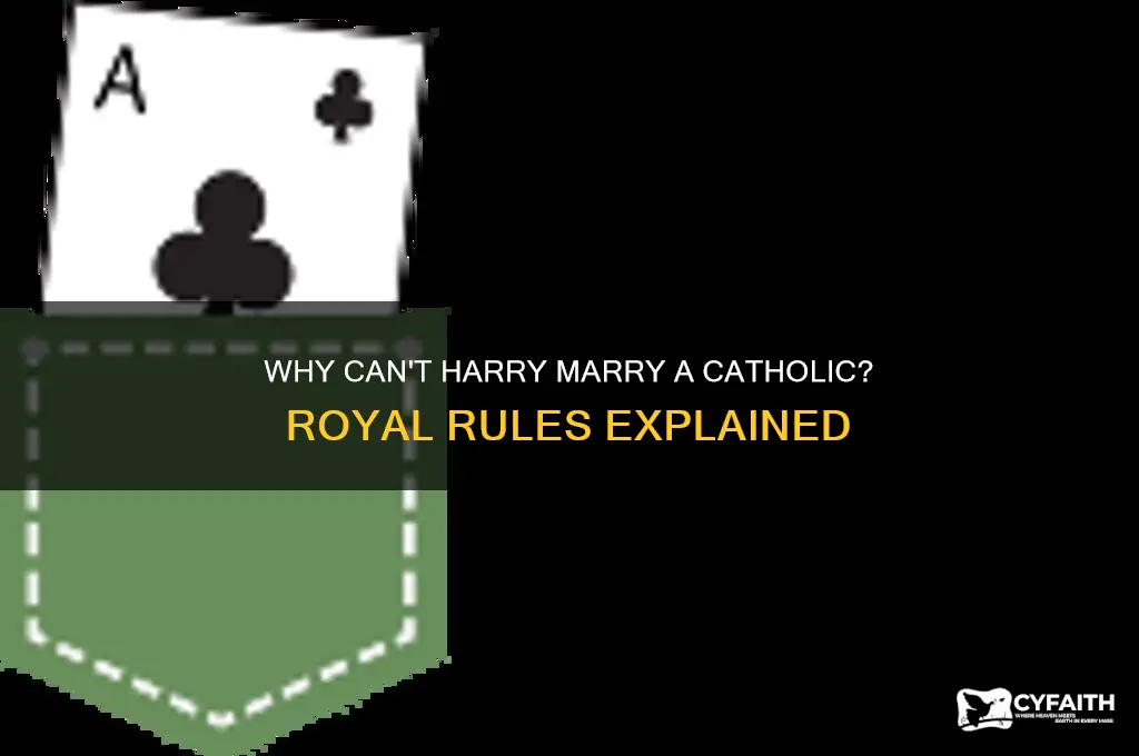 why cant harry marry a catholic