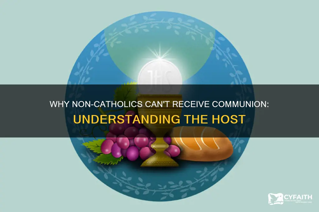 why cant non catholics eat host