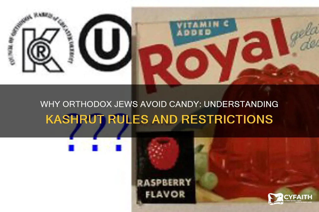why cant orthodox jews eat candy