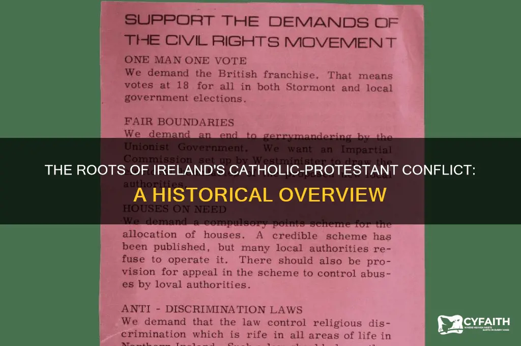 why catholic and protestant war in ireland