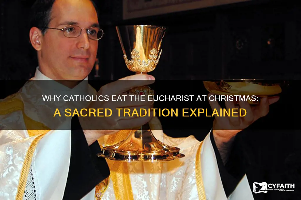 why catholic eat wafer on xmas