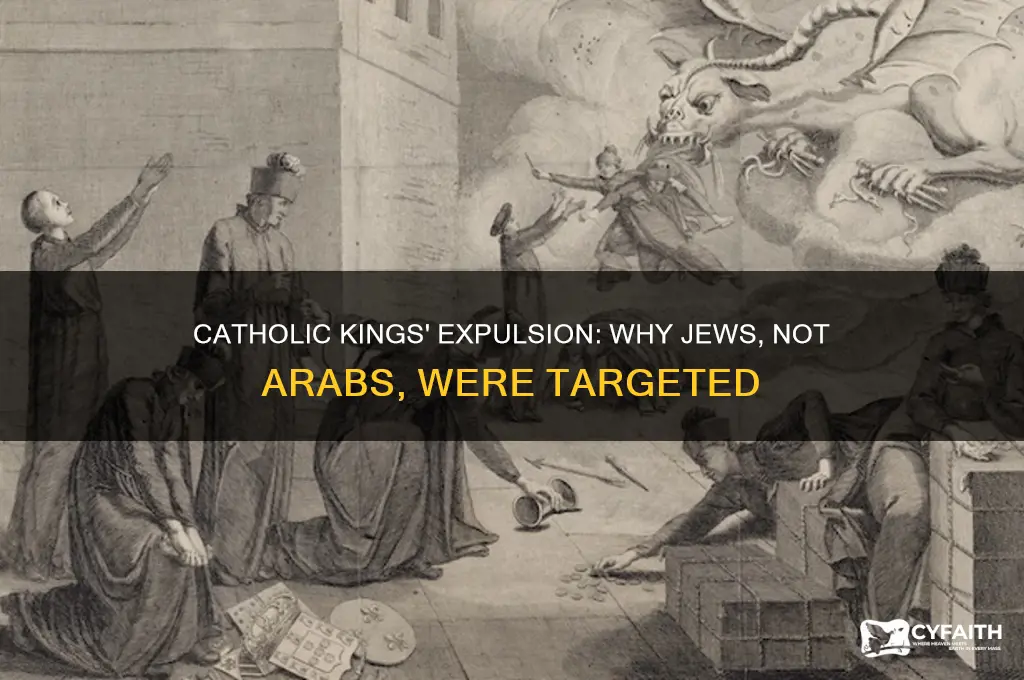 why catholic kings wanted jews gone but not arabs