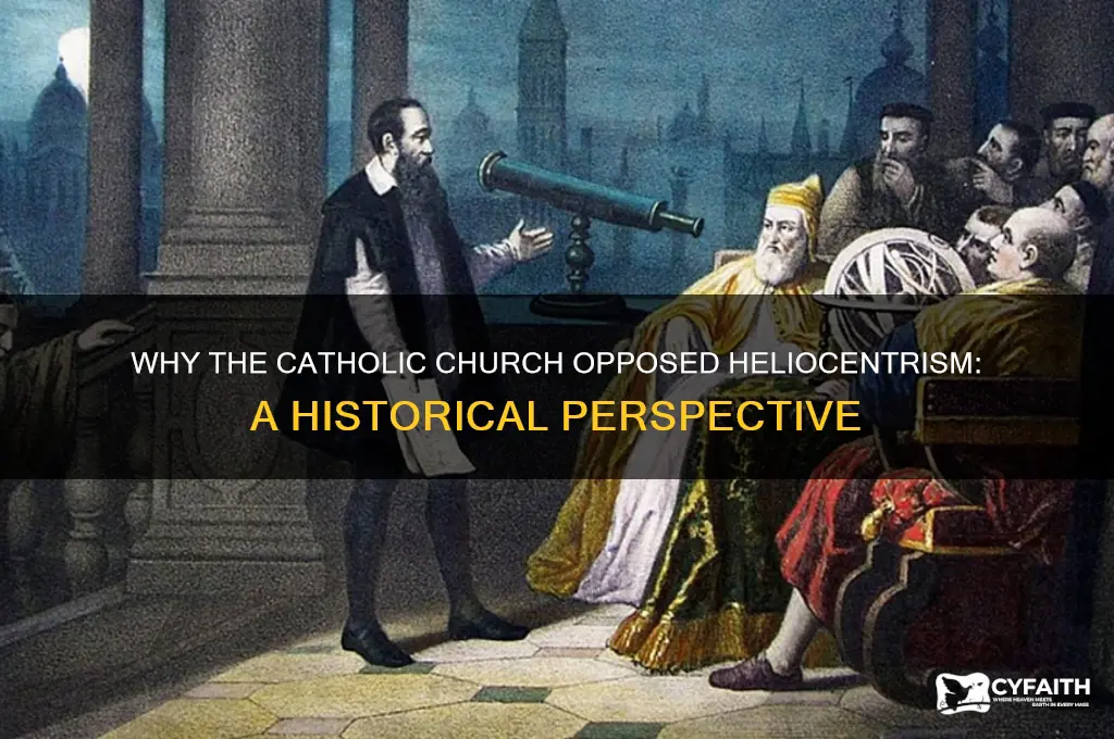 why catholic opposed heliocentrism