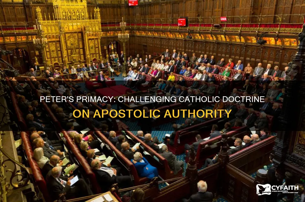 why catholics are wrong about peter