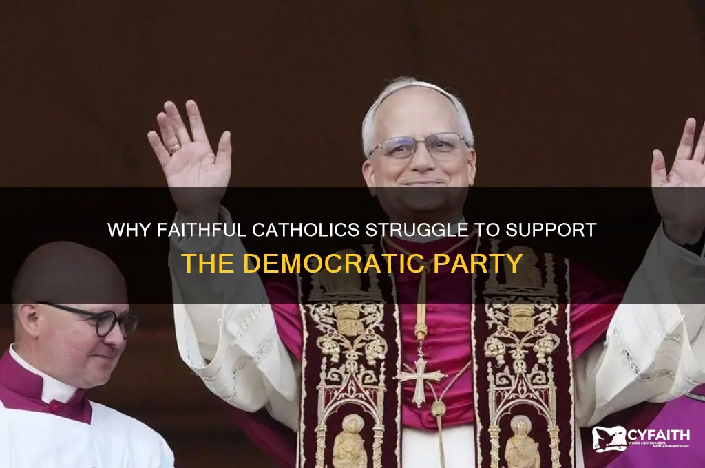why catholics cannot vote democrat