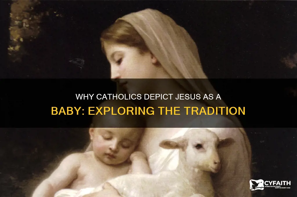 why catholics depict jesus as baby