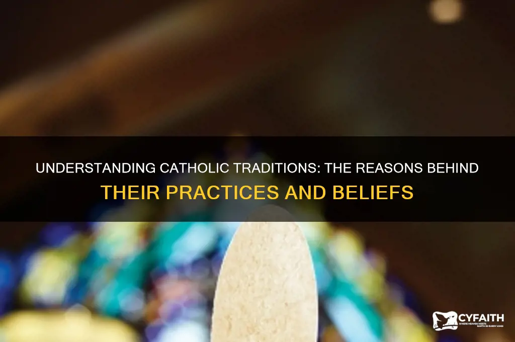 why catholics do things as it is