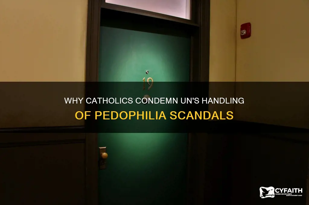 why catholics hate un pedophilia