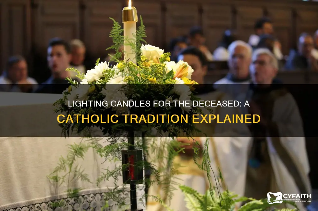 why catholics light candle for dead