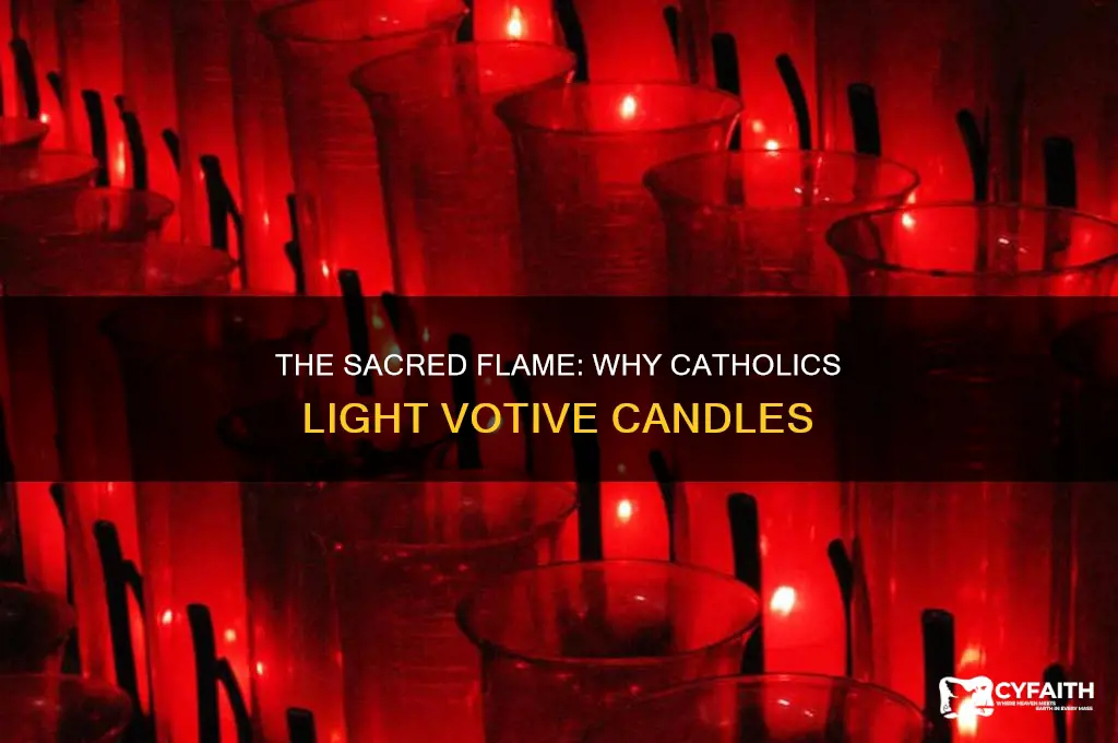 why catholics light votive candles
