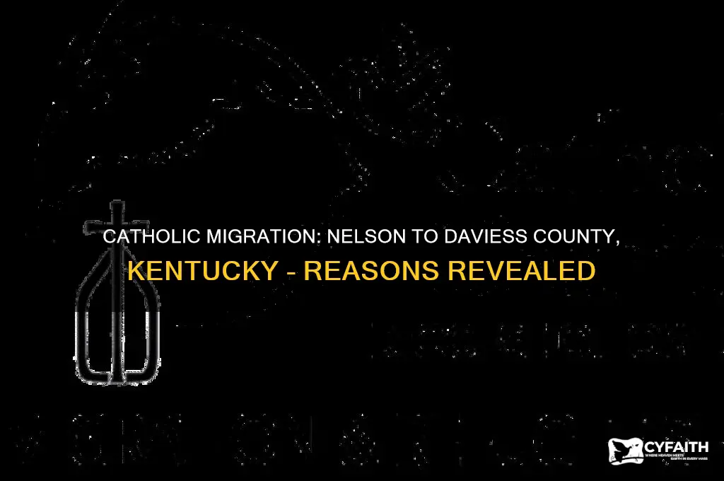 why catholics moved from nelson co to daviess county ky