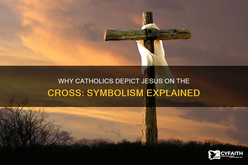 why catholics portray jesus still on the cross